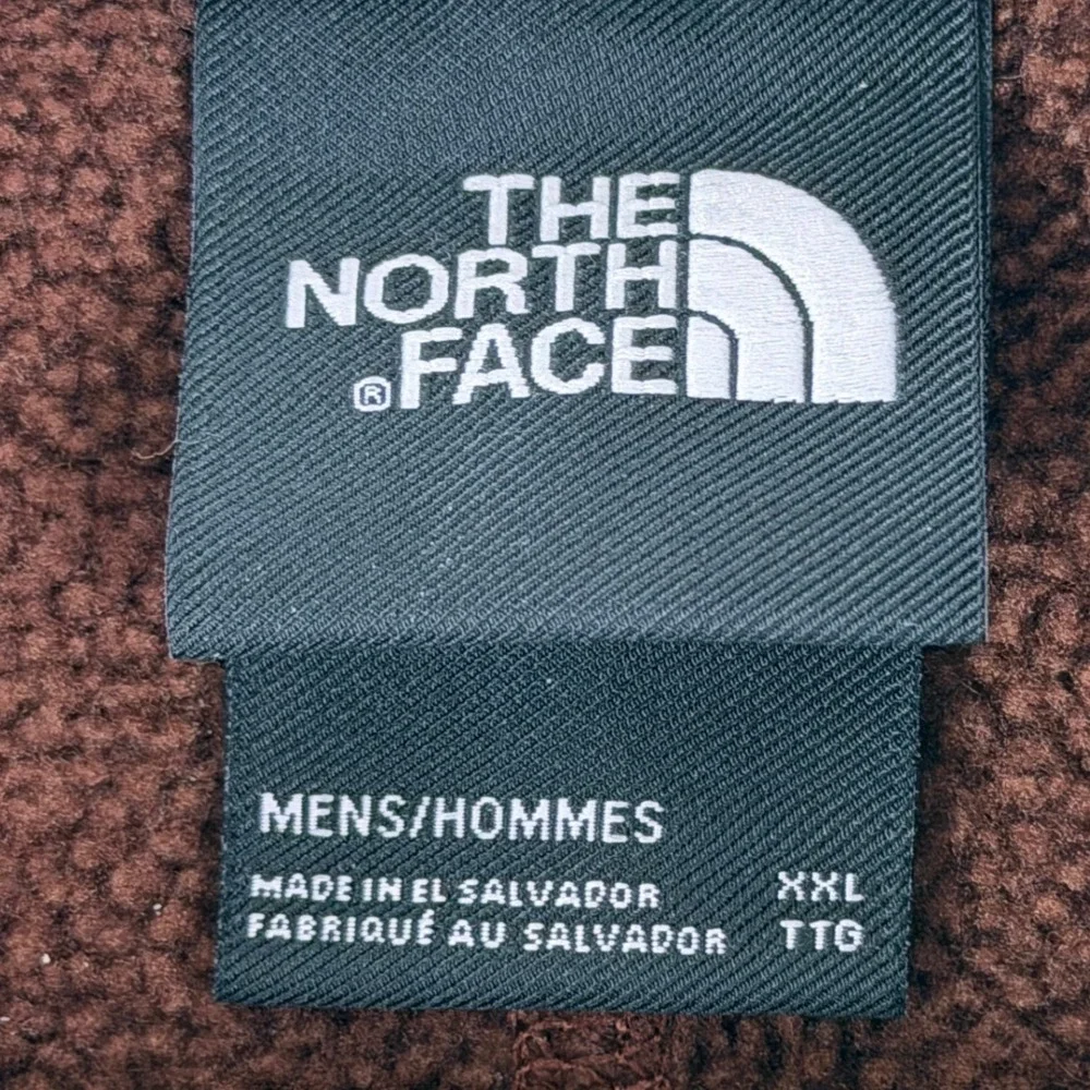 The North Face Pullover Men XXL Brown 1/4 Zip Sweater Fleece NF0A3YR178E